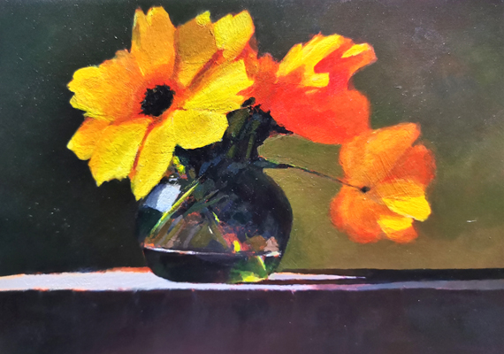 Still life<br>
A5 - acrylic on paper