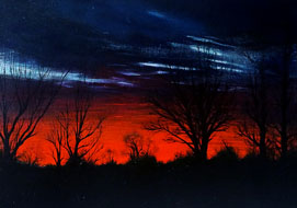 Landscape<br>
A5 - acrylic on paper